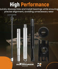 Engine Alignment Tool and Gimbal Bearing Puller Set for Mercruiser Alpha One, MR, Bravo, OMC, and Volvo Outdrives, Pro Grade Removal Kit