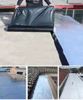 Applying Pro Grade Self Healing Asphalt Tape with Reflective Aluminum Foil Backing for quick roof repair on damp days.
