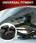 Universal Heavy Duty Rubber Jack Pad For Floor Jacks And Stands, Pinch Weld Protection, installed on vehicle undercarriage
