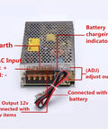 60W Switching Power Supply With UPS And Charge Function, All In One AC 110 Or 220V To DC 12V Or 24V Battery Charger, Inverter.