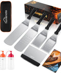 Heavy Duty Griddle Gear Kit Eight Piece Spatula Set For Blackstone Griddle Pro Grade Flat Top Grill Tools Outdoor BBQ Must Haves
