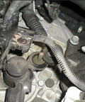 Close-up of Hyundai Elantra 2011-2016 and Sonata 2007-2012 gear shift linkage bushings repair kit installed in vehicle