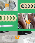 Image showing 11 Piece Wool Buffing And Polishing Wheel Kit For Angle Grinder in use for metal and shoe polishing.