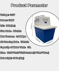 Water Circulating Vacuum Pump With 15 L Tank, 60 L Per Min Flow, 0.098 MPa Vacuum, 110V Lab Chemistry Equipment Display