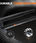 Gimbal bearing alignment and install kit, side view; two steel rods and knurled grip