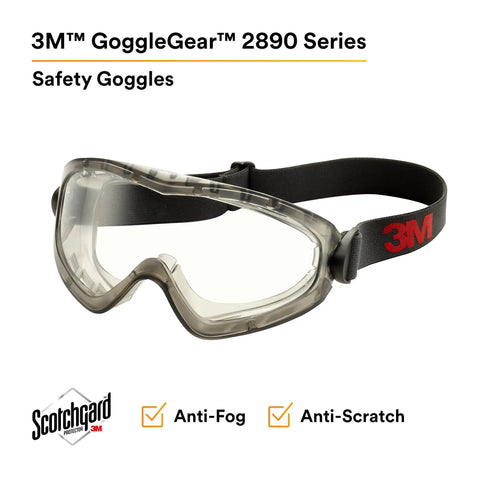 GoggleGear Indirect Vent Safety Goggles With Clear SGAF Lenses, Anti-Fog Coating For Droplet, Splash and Dust, ANSI Z87.1-2020 Pack