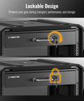 2U Locking Rack Drawer With Beefy Metal Build, Pre-Cut Foam, Smooth Sliding And Secure Latch, lockable design view