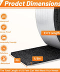 Self Adhesive Pipe Insulation Wrap For Water Lines Foam Tube Heat Tape For Outdoor Pipes Winter Protection 4in 33ft