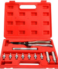 Valve Stem Seal Removal and Installation Kit With Pliers Drive Handle Sockets and Adapters for Car Engines DIY Friendly Pro Grade Alloy Steel Tool Set