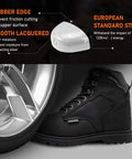 Men's Tough As Nails Steel Toe Work Boots, Crazy Horse Leather, Waterproof And Non Slip, Built To Last On Any Job Site.