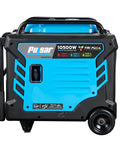 Side view of Tri Fuel Inverter Generator Delivers Big Power On The Go With 10,500 Watt Peak Gas, 9,500 Watt Propane, Or 8,400 Watt Natural Gas