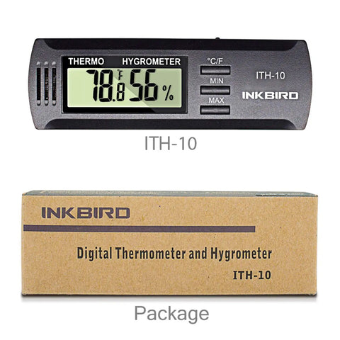Portable Digital Thermometer And Hygrometer For Guitar Case And Ukulele Storage Easy Read Temperature And Humidity Monitor With Max Min Readouts Fahrenheit Or Celsius Multipurpose For Home Office Greenhouse