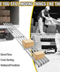 Gravity Powered Unloading Pulley Handling Conveyor For Warehouse And Factory Use A Real Heavy Duty Workhorse That Moves Heavy Boxes And Crates With Ease Ideal For Supermarkets Carpentry Shops And Auto Parts Logistics, 3m steel roller conveyor unloading boxes