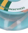 Close-up of 5 Pack Solder Wick Desoldering Braids Copper Alloy Pro Grade 3mm x 1.5m spool showing braided design for PCB repair