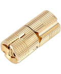 Polished Brass Cylindrical Hidden Cabinet Hinges 12mm Concealed Hardware with Easy Install 180 Degree Opening Detail View