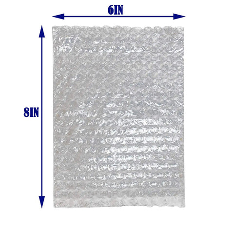 100 Pack 6x8 Inch Bubble Out Bags Double Sided Cushioning Pouches For Moving Shipping And Storage Clear Bubble Wrapping