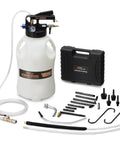 10L Pneumatic Transmission Fluid Pump Kit with Quick Switch Extractor and Dispenser, 2.6 Gallon Tank, 15 Metal ATF Adapters, Pressure Gauge