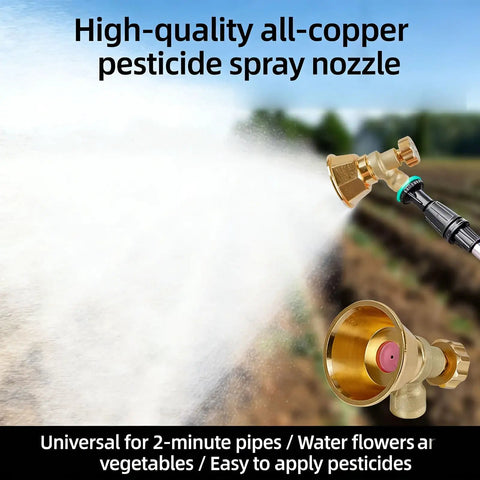 Adjustable Brass Nozzle Sprayer For Agriculture High Pressure Atomization Windproof Garden Sprayer with visible mist spray