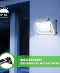 Dusk To Dawn Outdoor Photocell Switch Kit, Photoelectric Sensor For Exterior Lighting, 110V 120V 220V 240V Input, UL Listed, IP65 Water Resistant, wall-mounted under rain