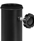 Close-up of Heavy Duty Half Round Umbrella Base Stand For Patio Umbrellas Resin Outdoor All Weather, showing adjustment knob and pole fit