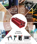 Heavy Duty 1500 Watt Power Inverter DC To AC Converter With Dual Household Outlets And Fast Usb Charging Built Like A Tank For Trucks And Trailers with appliances