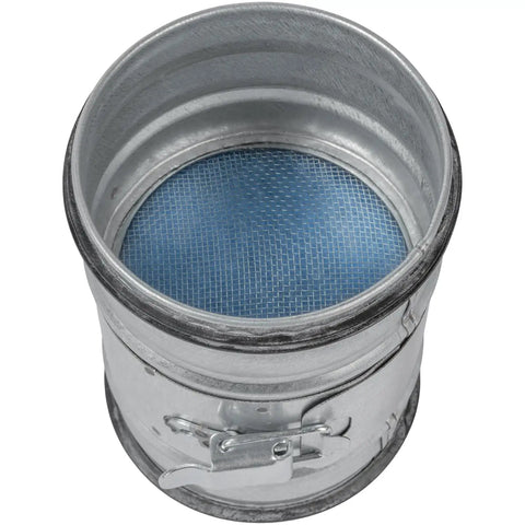 Pro Grade 4 Inch Inline Air Filter For Ducting, Heavy Duty G4 Class Filtration Purifier System with Steel Mesh Screen, Galvanized Steel Construction