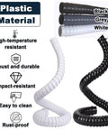 Rock Solid Super Adjustable 360 Degree Air Extractor Arm With Hella Flexible Duct Collector Hose, plastic, high-temp resistant, black and white ducts.