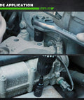 Heavy Duty Workhorse Half Inch Drive Shallow 12-Point Metric Impact Socket Set in use on engine part, 15-Piece, Cr-V Chrome Vanadium