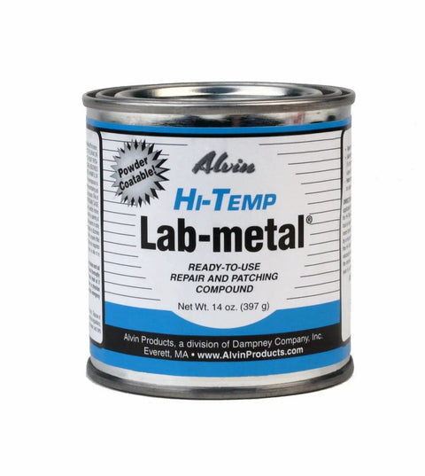 14 oz can of Hi Temp Lab Metal Dent Repair Putty And Patching Compound Kit With 16 Oz Lab Solvent Thinner For Metal Surface Repairs