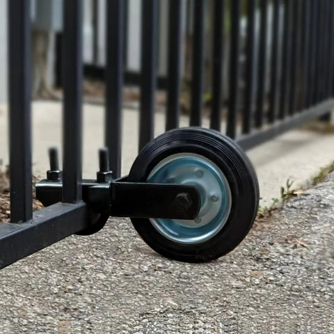 Gate Support Wheel For Metal Swing Gate Adjustable 1-5/8 Inch To 2-1/8 Inch Frames Keeps Gate From Dragging On The Ground