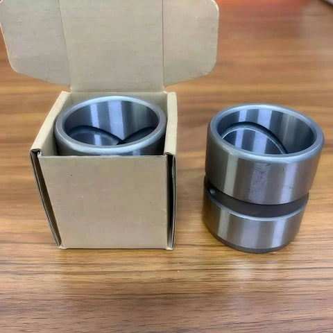 Two Pack 35mm Excavator Bucket Bushing Set 35x45x40mm ID OD L Pivot Pin Sleeve Kit For Heavy Equipment Attachments Easy Install Smooth Fit Wear Resistant Bearings, shown in box