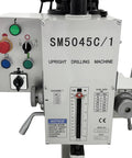 Control panel of Gear Head Vertical Drill Press With Auto Feed For Drilling Milling And Tapping M20, model SM5045C/1.