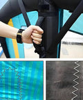 Close-up of Portable Handheld Wing Foil Inflatable Windsurfing Wing 4m2 5m2 6m2 With Window Surf Sail, showing grip and stitching details.