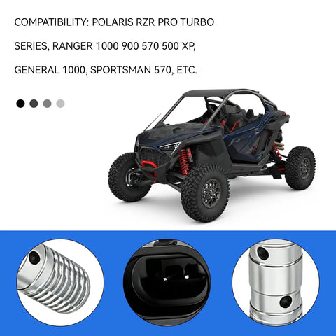 Brake Pressure Switch Kit With Seal Washers For Polaris UTVs 2015 To 2025 RZR Ranger General Sportsman close-up of parts