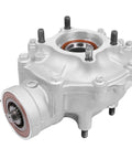 Trail Tested Straight Bolt Swap Replacement For Honda Fourtrax Rancher 420 Atv 2007 Through 2013 Rear Final Gear Differential Assembly Covers Oem 41300Hp5600 Codes Heavy Duty, silver cast housing with bolts.