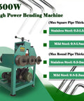 No Fuss Heavy Duty Electric Pipe Bender With 17 Swap Out Cold Roll Dies For Dead Simple Stainless Steel And Square Tube Shaping Machine Without Heat Or Sand Mess, high power bending machine with specifications.