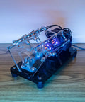 Solenoid Electromagnetic Engine DIY Multi Level Coil Kit with integrated boost circuit on a wooden table