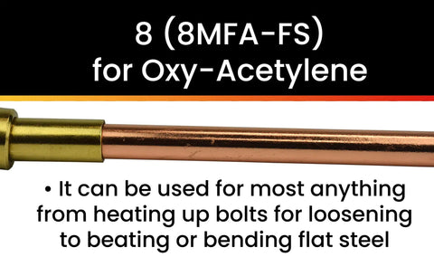 Heavy Duty Victor Style Gas Heating Tip Nozzle Rosebud For Oxy Acetylene Welding And Cutting, Size 8, copper and brass material
