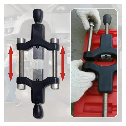 Integrated Half Shaft Sleeve Thread Corrector Repair Tool Kit shown with adjustment mechanism, fits 30-110mm sleeves.