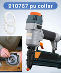 PU Collar 910767 Replacement Part for 3 And A Half Inch Framing Air Nailer FC350A with installation process shown.