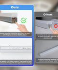 Comparison of Hexagon LED Garage Light With Diamond Grid 710W 78100LM features vs conventional light fixtures.