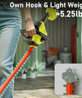 Person using 22 Inch Cordless Hedge Trimmer With Two Batteries And Charger 20V Lightweight Handheld Electric Hedge Cutter