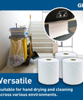 Budget-Friendly White Hardwound Roll Towels 8 Inch By 800 Ft Fits Standard Dispensers 6 Rolls Per Carton Smooth Absorbent Kitchen