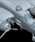 1/48 US Military B-25J Mitchell Glassnose Plastic Model Kit With 249+ Parts, Includes Photoetched Details And Cartograf Decals