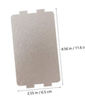 12 Pack Microwave Mica Sheet Waveguide Cover Replacement Plate Heat Resistant Insulation, dimensions 2.55x4.56 in