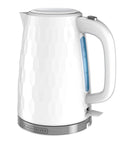 1.7L Cordless Electric Kettle With Rapid Boil, Auto Shutoff, And Water Window, Premium Textured Finish In White