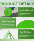 Heavy Duty 4.5 Inch Diamond Cutting Disc Set For Angle Grinder Ultra Thin Rock Slab Grinding Wheel showcasing premium diamond blades.