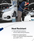 Long 51 Inch Nylon Oil Hose Extension For Pneumatic And Manual Oil Fluid Extractor Pumps in use with car engine