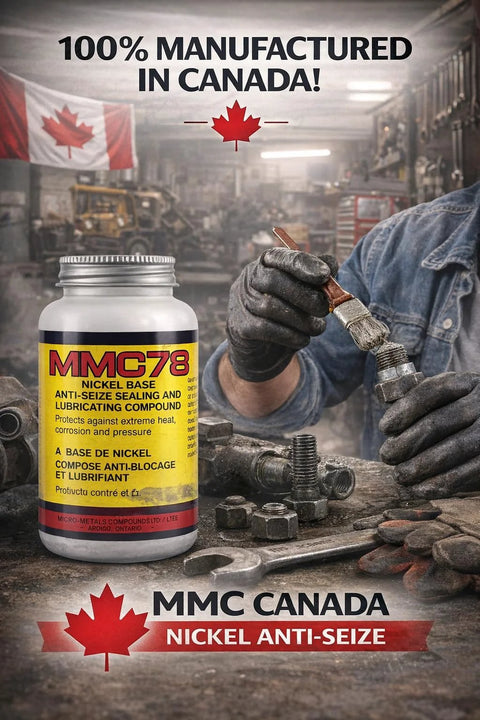 MMC78 nickel-base anti-seize lubricant compound bottle, 16 oz, yellow label, front view