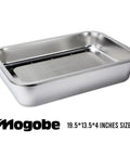 Heavy Duty Stainless Steel Herb Trimming Tray With Detachable 150 Micron Screen, Extra Large Pro Grade 19.5 By 13.5 Inches